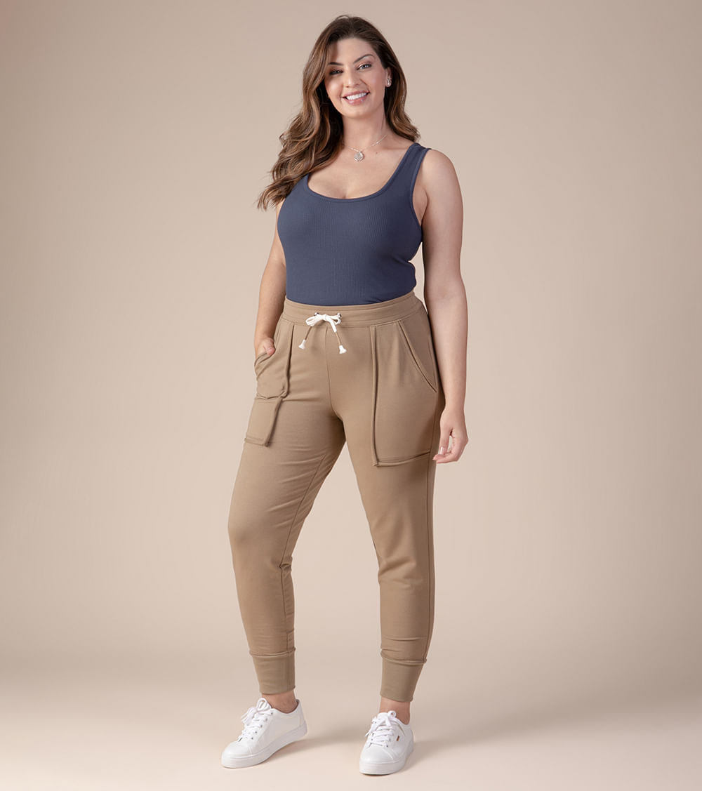 Pantalon Jogging de frisa unisex Liso - Megatextil