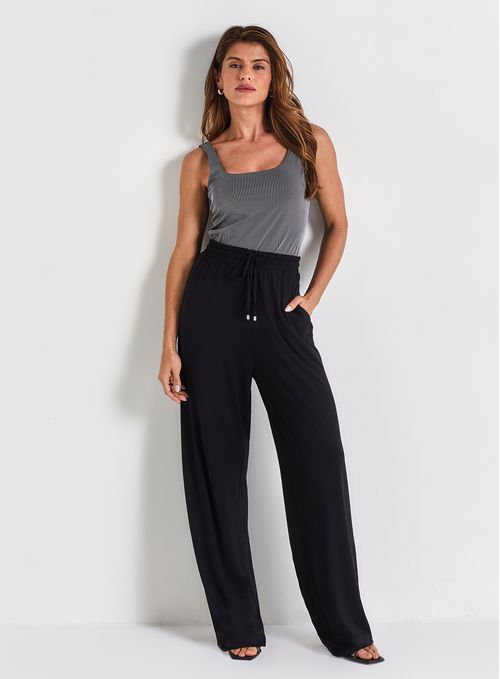 Pantalón Palazzo con Bolsillos 20589