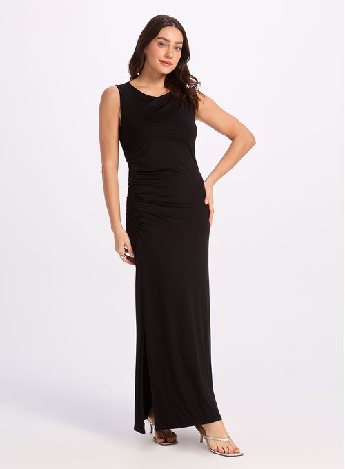 Vestido Drapeado Con Copa 23989