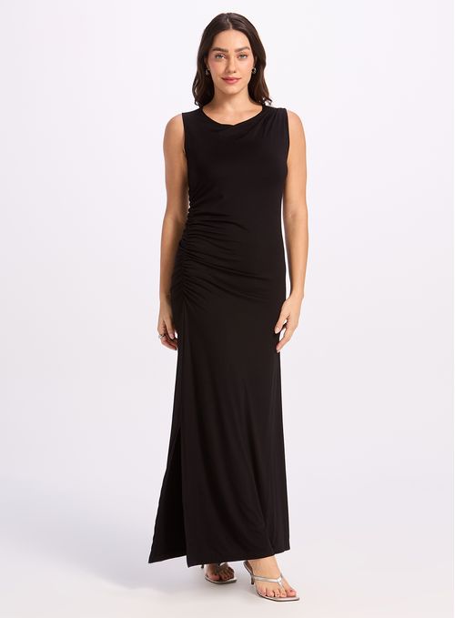 Vestido Drapeado Con Copa 23989