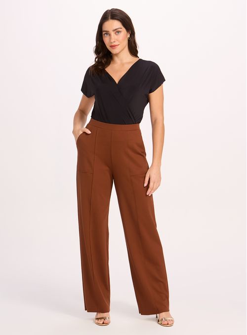 Pantalón Recto Interlock Luxury 20675